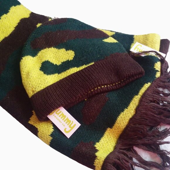 Yummy Sweater Co. Camouflage Scarf and Beanie Set NWT - Picture 3 of 14